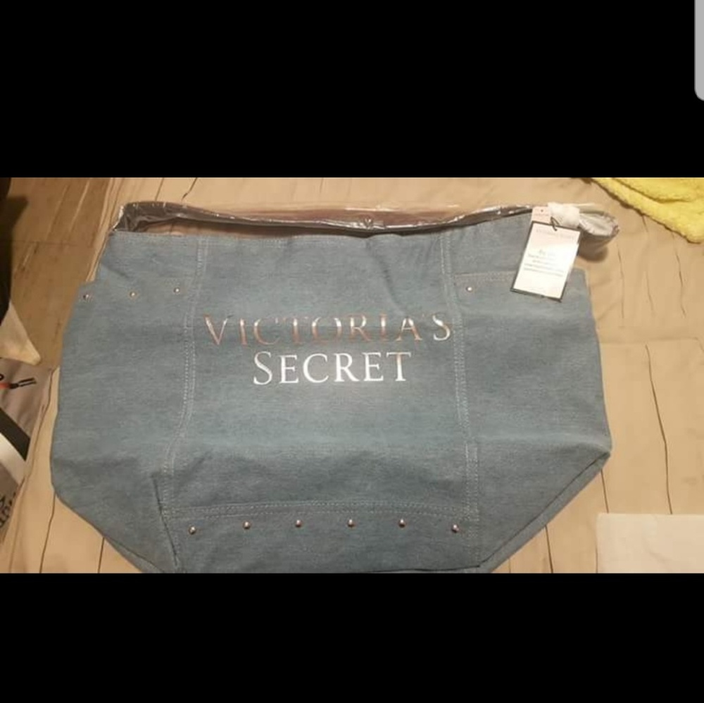 Victoria secret denim tote